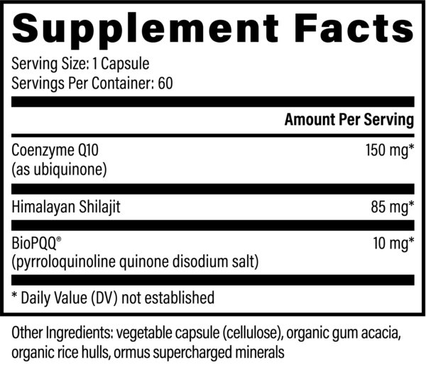 CoQ10 & BiopQQ w. Shilajit - Image 6