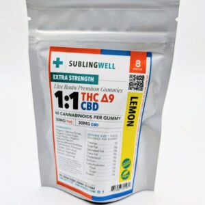 1:1 CBD / D9 60mg Gummy (extra stregth)